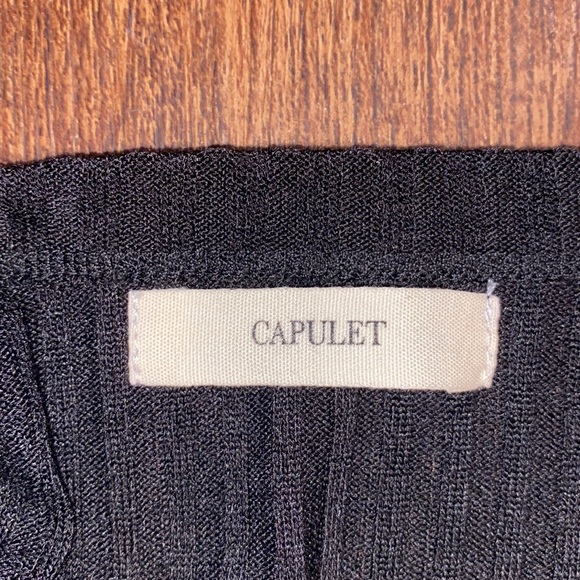 Capulet Black Ribbed Long Sleeve Sweater Dress Size Large New w/Tags! - Picture 11 of 12